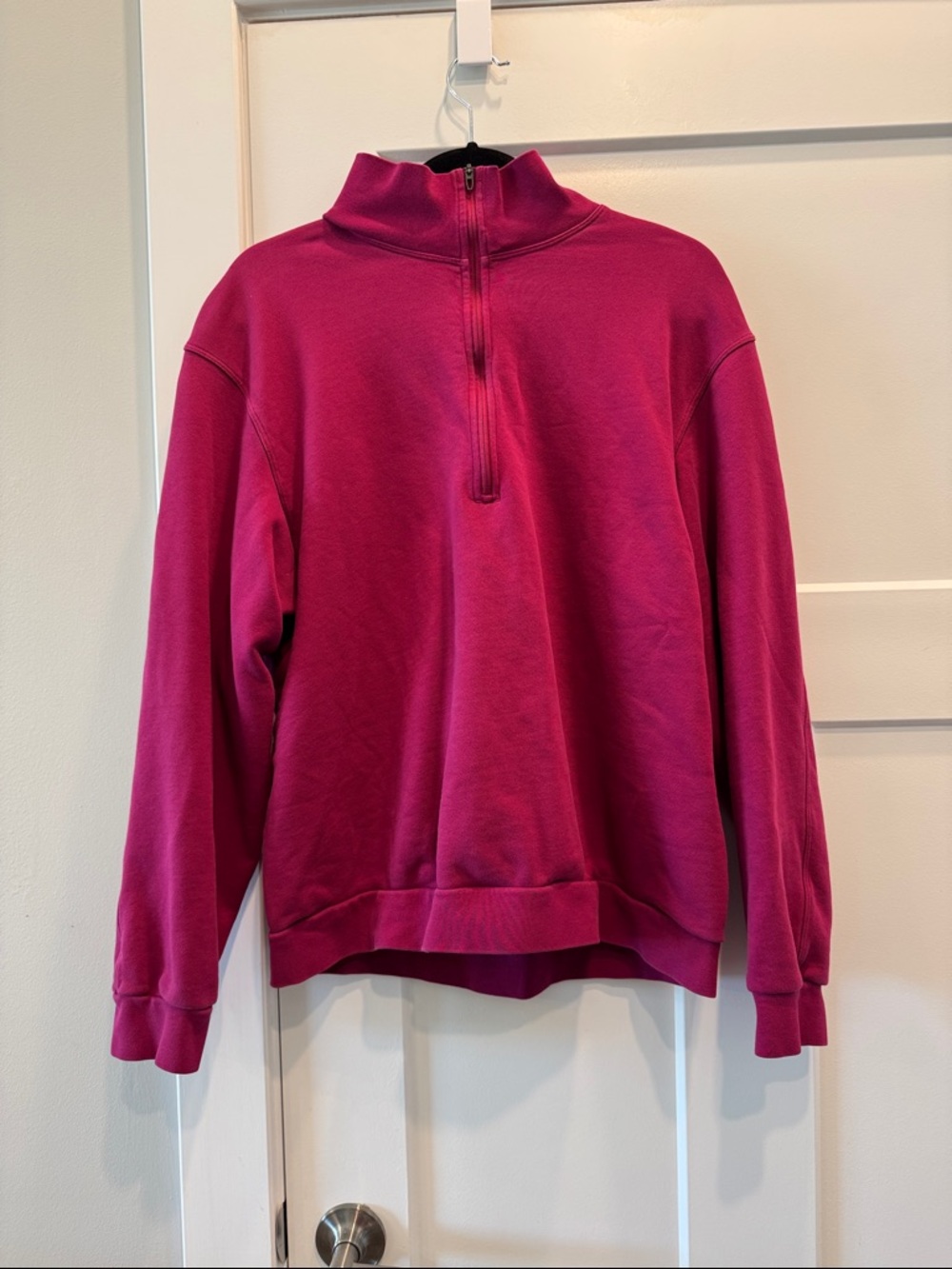 lululemon athletica Vibrant Fuchsia berry quarter zip Sweatshirt